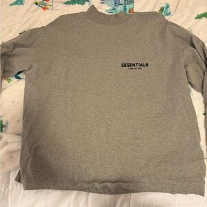 Fear of God Essentials Jersey Long Sleeveve T-Shirt Grey